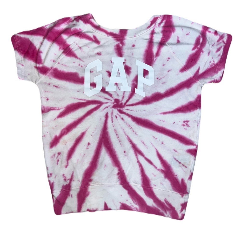GAP Pink Tie-Dye Short Sleeve Tee